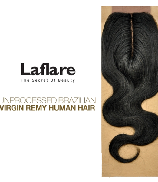 Laflare Unprocessed Brazilian Human Hair Closure Body