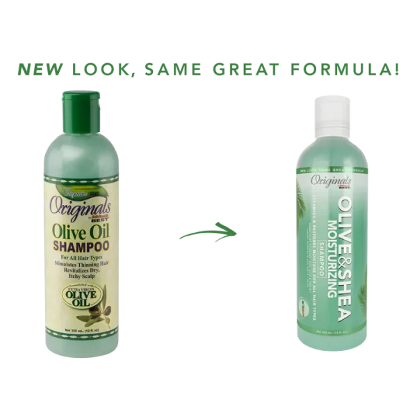 Organics by Africa's BEST OLIVE & SHEA MOISTURIZING SHAMPOO 12oz - Image 2