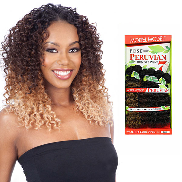 Modelmodel Pose Peruvian Bundle 7pcs Jerry Curl Canada Wide