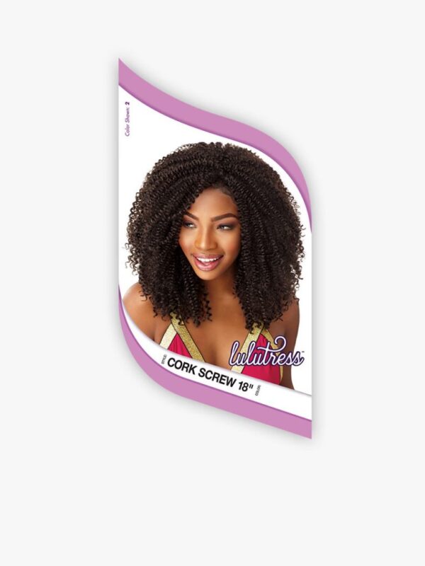 SENSATIONNEL LULUTRESS CROCHET BRAID 18" - CORK SCREW - Image 4