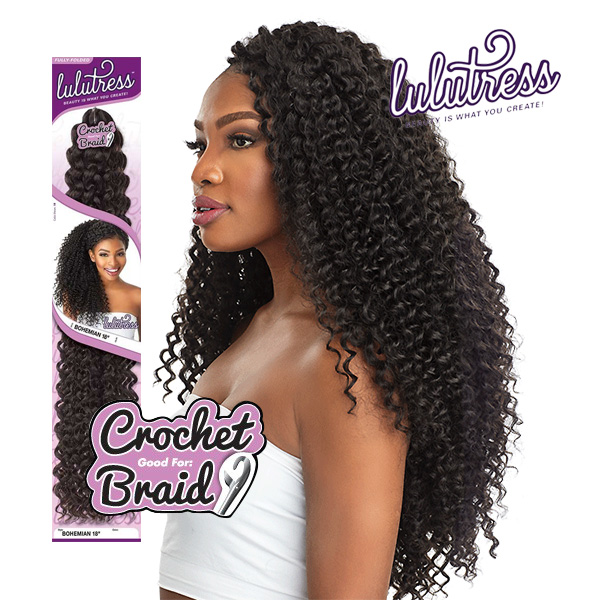 SENSATIONNEL LULUTRESS CROCHET BRAID 18 - BOHEMIAN - Canada wide beauty  supply online store for wigs, braids, weaves, extensions, cosmetics, beauty  applinaces, and beauty cares