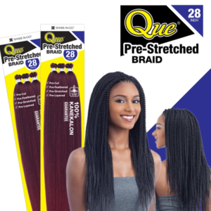 SHAKE-N-GO QUE 3X PRE-STRETCHED BRAID 28"