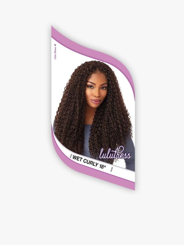 SENSATIONNEL LULUTRESS CROCHET BRAID 18" - WET CURLY - Image 3