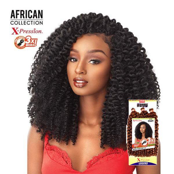 Sensationnel African Collection Snap 3x Pre Looped Crochet Braid