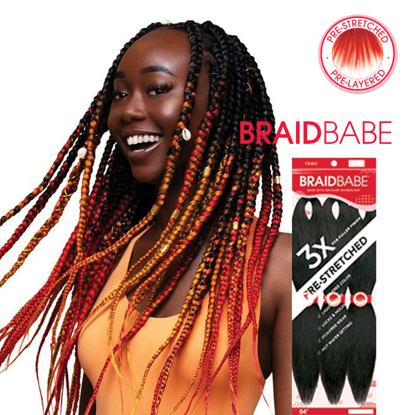 OUTRE PRE-STRETCHED BRAID 3X BABE 54 - Canada wide beauty supply