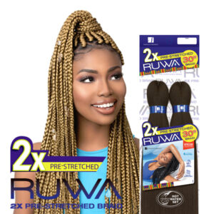 Sensationnel African collection 2X Ruwa Pre-Layered Crochet Braid 30"