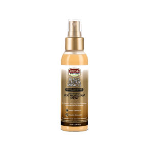 AFRICAN PRIDE BLACK CASTOR MIRACLE ANTI-HUMIDITY HEAT PROTECTANT SPRAY 4oz