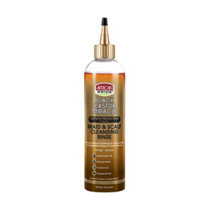AFRICAN PRIDE BLACK CASTOR MIRACLE BRAID & SCALP CLEANSING RINSE 12oz