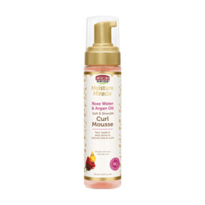 AFRICAN PRIDE Moisture Miracle ROSEWATER & ARGAN OIL CURL MOUSSE 8.5oz