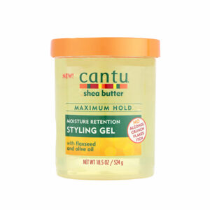 CANTU SHEA BUTTER MAXIMUM HOLD MOISTURE RETENTION STYLING GEL (with flaxseed and oilive oil)18.5oz