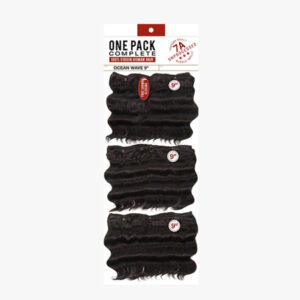 SENSATIONNEL BARE&NATURAL 7A ONE PACK COMPLETE (3PCS)-OCEAN WAVE 9"