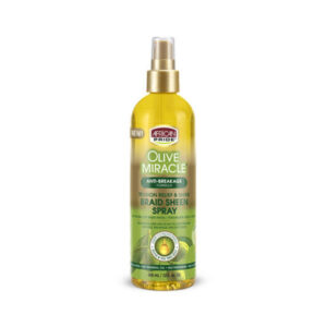 African Pride OLIVE MIRACLE Braid Sheen Spray ANTI-BREAKAGE 12oz