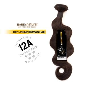 SENSATIONNEL BARE & NATURAL UNPROCESSED 100% VIRGIN HUMAN HAIR BODY WAVE 12A 10"-22"