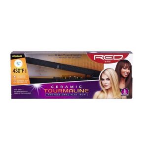 RED 3/4"CERAMIC FLAT IRON #FI075