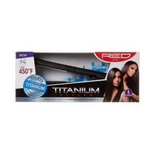 RED 1 1/4" TITANIUM STYLER #FITS125