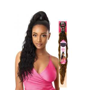 OUTRE Pretty Quick WRAP PONY - NATURAL WAVE 24"