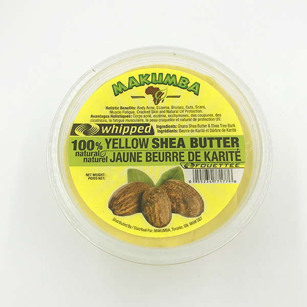 MAKUMBA WHIPPED 100% YELLOW SHEA BUTTER 8oz - Canada wide beauty