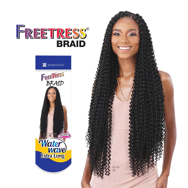 SHAKE-N-GO FREETRESS BRAID - WATER WAVE EXTRA LONG