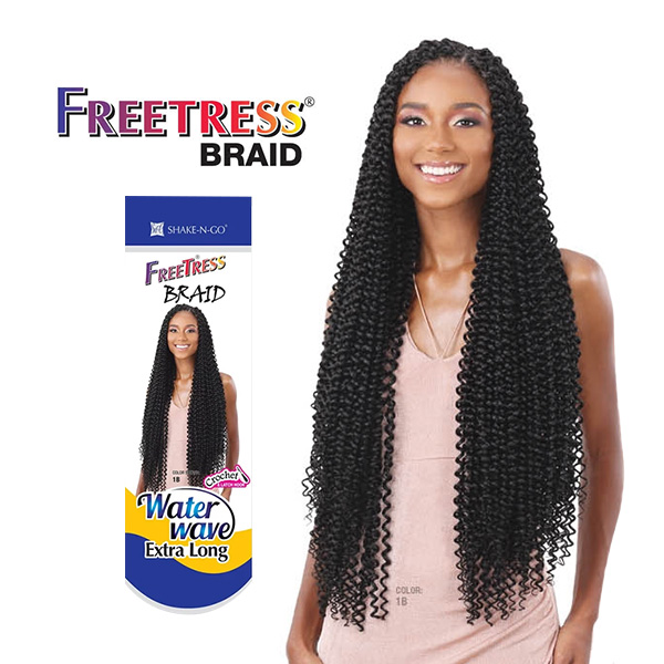 SHAKE-N-GO FREETRESS BRAID - WATER WAVE EXTRA LONG - Canada wide beauty  supply online store for wigs, braids, weaves, extensions, cosmetics, beauty  applinaces, and beauty cares