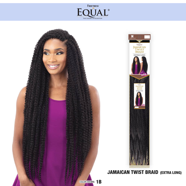 SHAKE-N-GO FreeTress EQUAL - Jamaican Twist Braid EXTRA LONG (Marley Braid)  - Canada wide beauty supply online store for wigs, braids, weaves,  extensions, cosmetics, beauty applinaces, and beauty cares