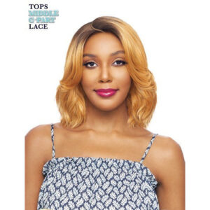 VANESSA SYNTHETIC TOP MIDDLE C-PART SWISSILK LACE FRONT WIG - TOPS MC LILIA