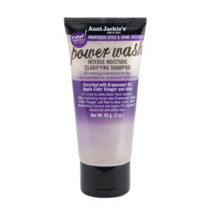 AUNT JACKIE'S GRAPESEED STYLE & SHINE RECIPES POWER WASH INTENSE MOISTURE CLARIFYING SHAMPOO 3OZ