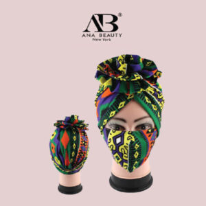 ANA BEAUTY HAT AND FACE MASK SET (ASSORTED COLOUR)