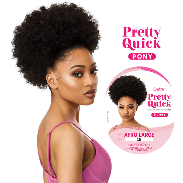OUTRE Pretty Quick PONY - Afro Large - Canada wide beauty supply online  store for wigs, braids, weaves, extensions, cosmetics, beauty applinaces,  and beauty cares