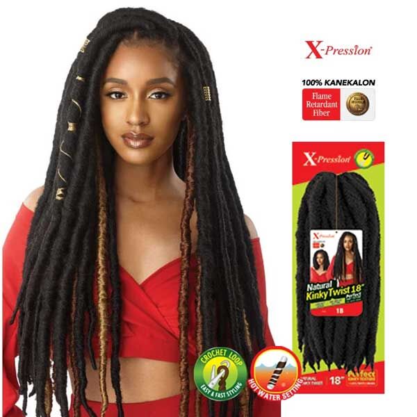 OUTRE X-PRESSION CROCHET BRAID NATURAL KINKY TWIST 24"