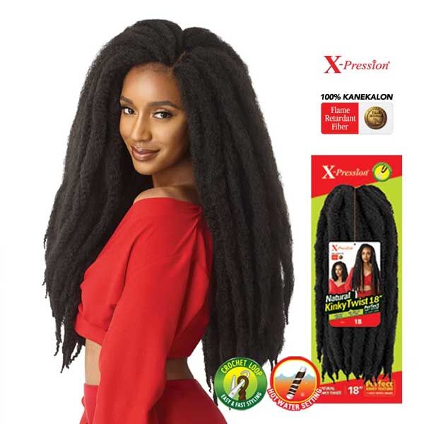 OUTRE X-PRESSION CROCHET BRAID NATURAL KINKY TWIST 24" - Image 2