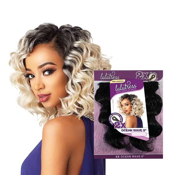 SENSATIONNEL LULUTRESS CROCHET BRAID - 2X OCEAN WAVE 8″