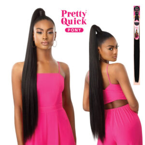 OUTRE Pretty Quick WRAP PONY -SLEEK STRAIGHT 36"