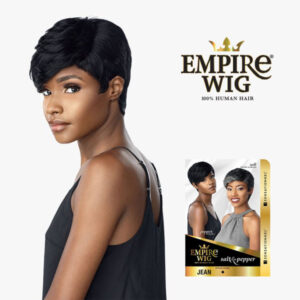 SENSATIONNEL EMPIRE SALT & PEPPER Human Hair Wig -JEAN