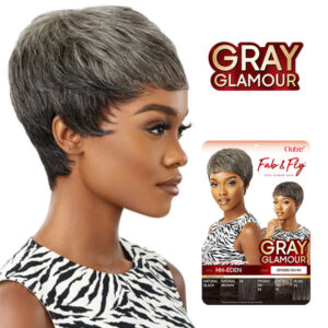 OUTRE FAB & FLY FULL CAP WIG GRAY GLAMOUR-HH-EDEN