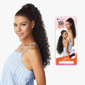 SENSATIONNEL INSTANT PONY WRAP - CURLY BODY 24″