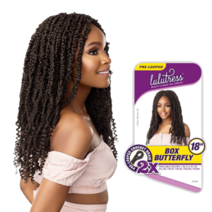 SENSATIONNEL LULUTRESS CROCHET BRAID -  2X BOX BUTTERFLY 18″