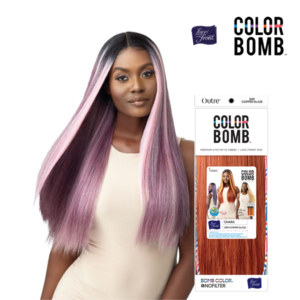 OUTRE SYNTHETIC COLOR BOMB SWISS LACE FRONT WIG - CHARA