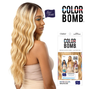 OUTRE SYNTHETIC COLOR BOMB SWISS LACE FRONT WIG - CHARLESTON