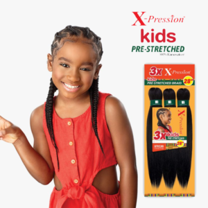 SENSATIONNEL 3X X-PRESSION KIDS PRE-STRETCHED BRAID 28"