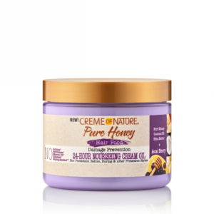 CREME OF NATURE Pure Honey Hair Food Acai Berry 24 Hour Nourishing Cream Oil 4.7OZ