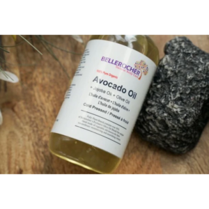 Bellerocher Natural Body Care 100% Pure Organic +Jojoba Oil + Olive Oil Avocado Oil 8oz