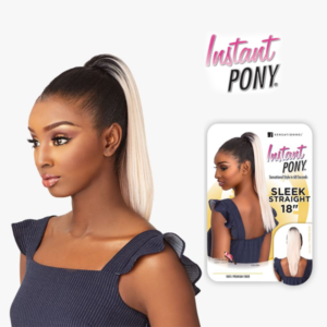 SENSATIONNEL INSTANT PONY WRAP-SLEEK STRAIGHT 18"