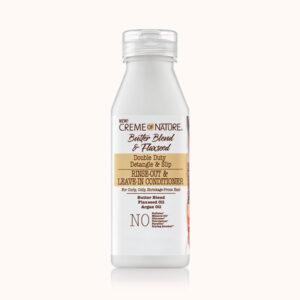 Creme of Nature Butter Blend & Flaxseed Double Duty Detangle & Slip Rinse-Out & Leave-In Conditioner 12oz