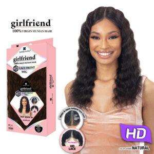 SHAKE-N-GO GIRLFRIEND 100% VIRGIN HUMAN HAIR HD LACE FRONT WIG - DEEP WAVER 20"