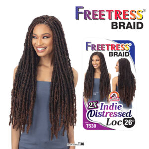 Shake-N-Go Freetress Braid - 2X INDIE DISTRESSED LOC 26"