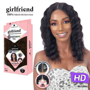 SHAKE-N-GO GIRLFRIEND 100% VIRGIN HUMAN HAIR HD LACE FRONT WIG - DEEP WAVER 16"