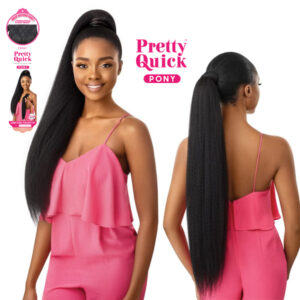 OUTRE Pretty Quick WRAP PONY -Jumbo Kinky Straight 30"