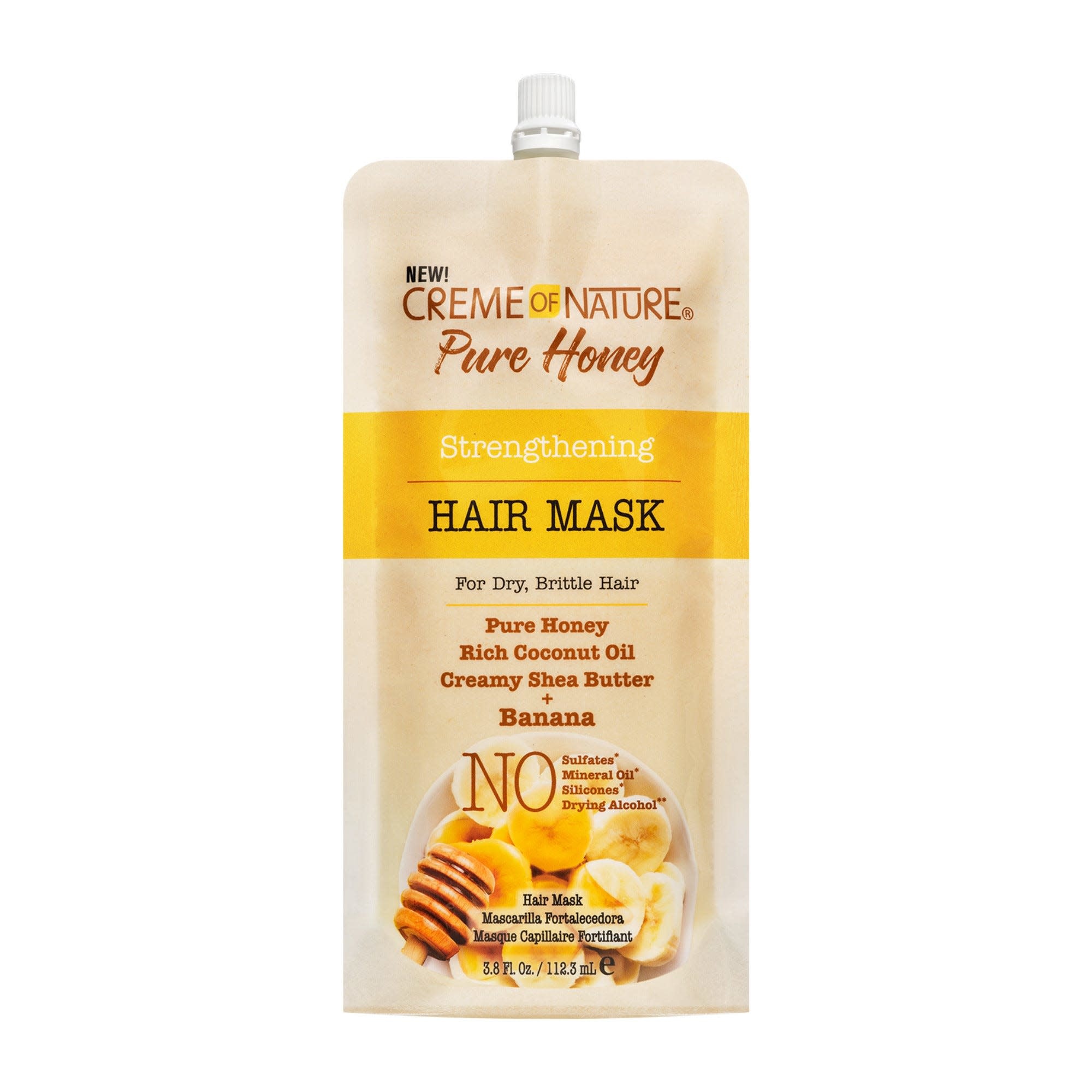 Creme of Nature Pure Honey Intense Strengthening Treatment Hair Mask  oz  - Banana - Canada wide beauty supply online store for wigs, braids, weaves,  extensions, cosmetics, beauty applinaces, and beauty cares