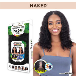 SHAKE-N-GO Naked Natural 100% Human Hair TRU-2-U PART Wig - TRU-LOOSE DEEP WET & WAVY