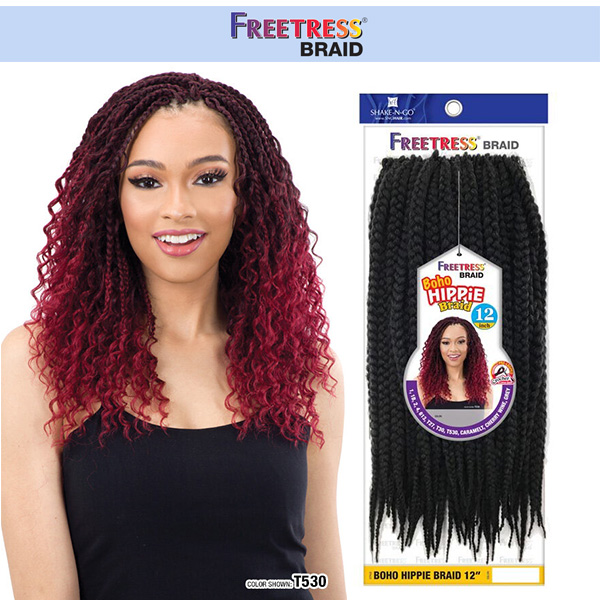 SHAKE-N-GO FREETRESS BRAID - BOHO HIPPIE BRAID 12